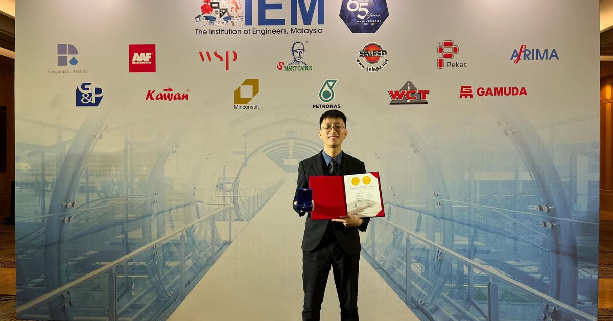 THE INSTITUTION OF ENGINEERS, MALAYSIA (IEM) GOLD MEDAL AWARD - HEARTIEST CONGRATULATIONS TO OOH JIAH CHIAN - StudyMalaysia.com